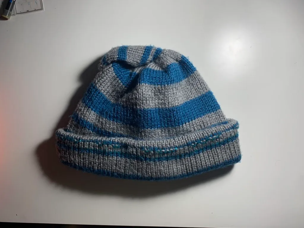 Klein Bottle Hat Folded (Right Side)