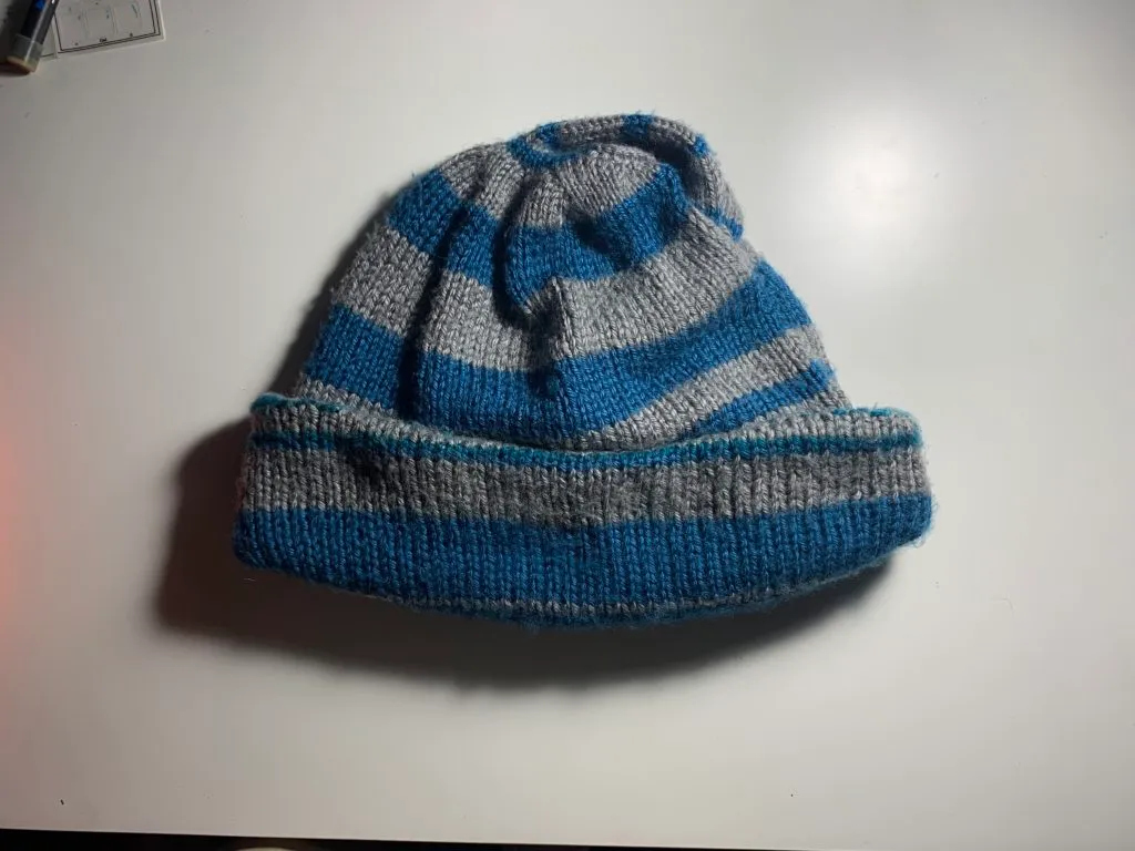 Klein Bottle Hat Folded (Left Side)